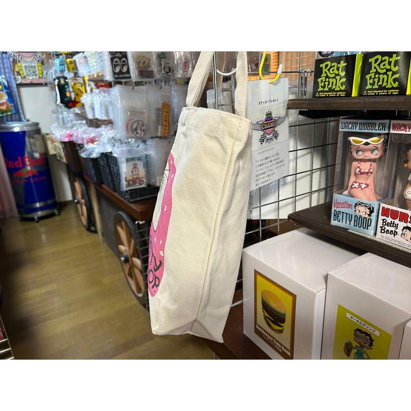 ベティーちゃん ベティブープ（桜） 和柄トートバッグ 浮世絵ベティ Betty Boop 和風デザイン キャンバストートバッグ