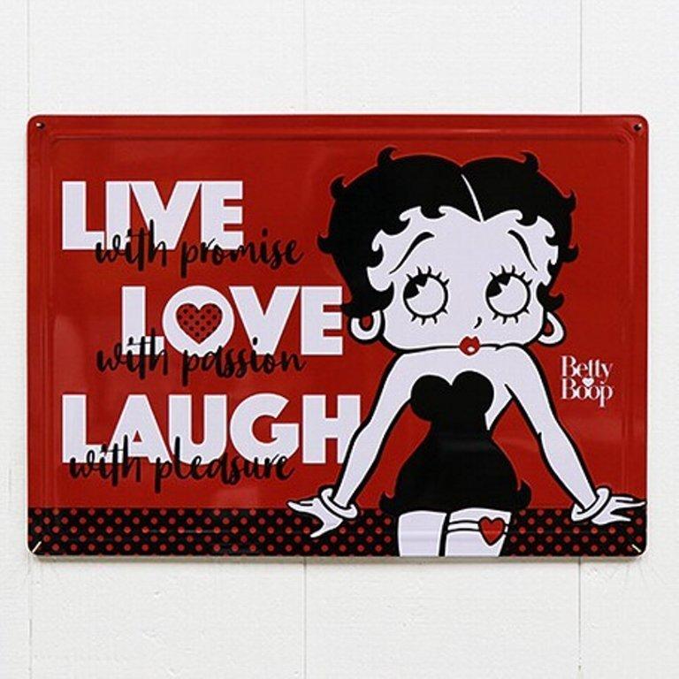ベティーちゃん ベティブープbetty Boop ティン サイン 黒ドレス Live Love Laugh Am Ms 2900 ちゃんぷ 通販 Yahoo ショッピング