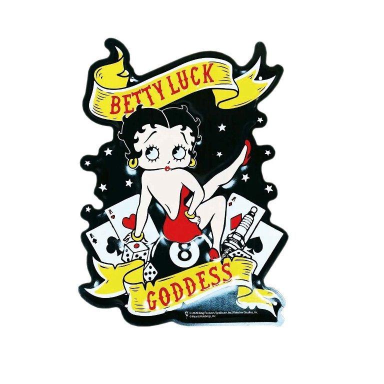 ベティちゃん ベティブープBetty Boop（BETTY LUCK ）エンボスメタル
