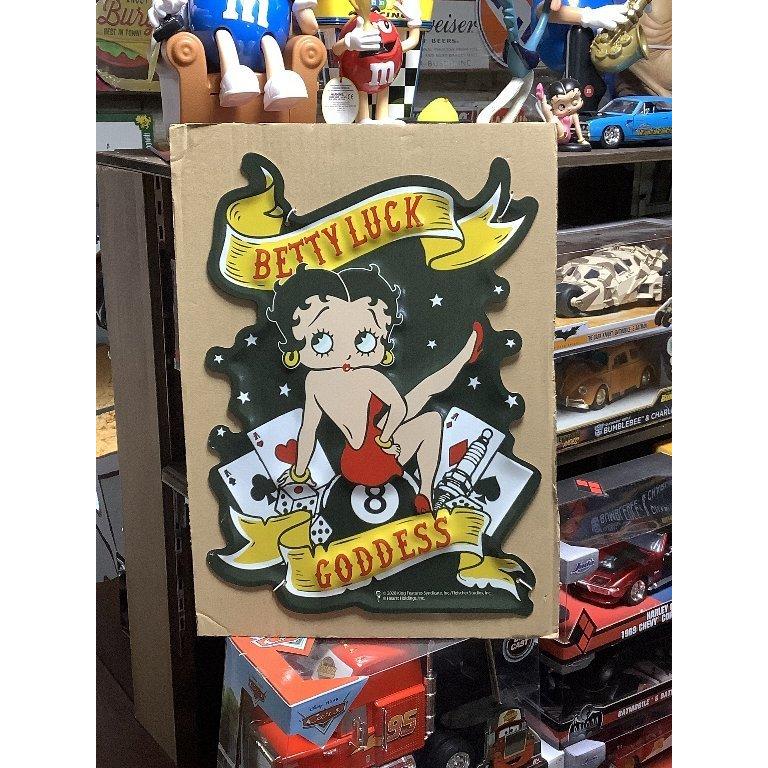 ベティちゃん ベティブープBetty Boop（BETTY LUCK ）エンボスメタル