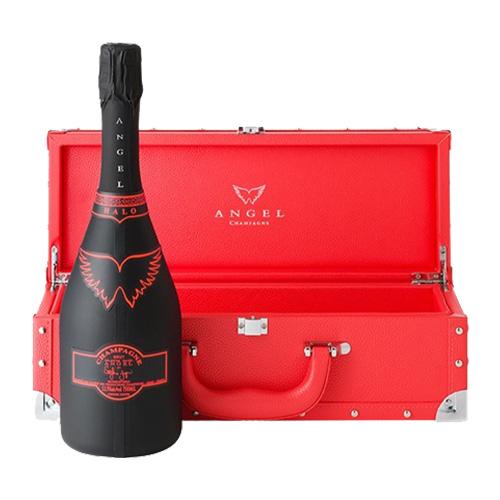 正規品 エンジェルシャンパン 送料無料 エンジェル シャンパン ヘイローレッド (赤) NV 750ml RED BOX 専用箱 光るボトル ルミナス ナイト系 浜運A ハロウィンの画像