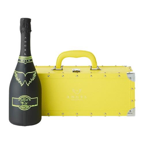 正規品 エンジェルシャンパン 送料無料 エンジェル シャンパン ヘイローイエロー (黄) NV 750ml YELLOW BOX 専用箱入り 光る ルミナス ナイト系 ハロウィンの画像