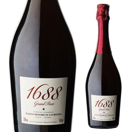 1688 グラン ロゼ 高級ノンアルコール スパークリング Grand Rose フランス産 750ml ノンアルコールワイン アルコールフリー Alc.0.00% 浜運 あすつく