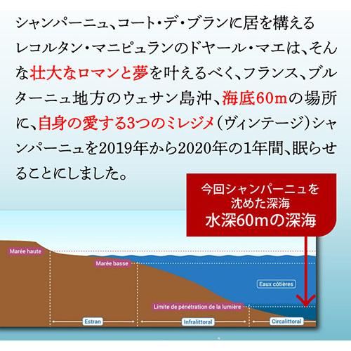 ドヤール マエ ミロワール ダルジャンソール 2012 海底熟成 入り 2本 セット 木箱 750ml シャンパン シャンパーニュ 虎_3