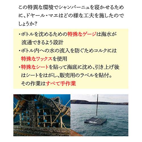 ドヤール マエ ミロワール ダルジャンソール 2012 海底熟成 入り 2本 セット 木箱 750ml シャンパン シャンパーニュ 虎_6