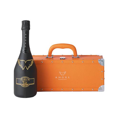 正規品 エンジェルシャンパン 送料無料 エンジェル シャンパン ヘイローオレンジ (橙) NV 750ml PURPLE BOX 専用箱入り 光るボトル ルミナス 浜運A ハロウィンの画像