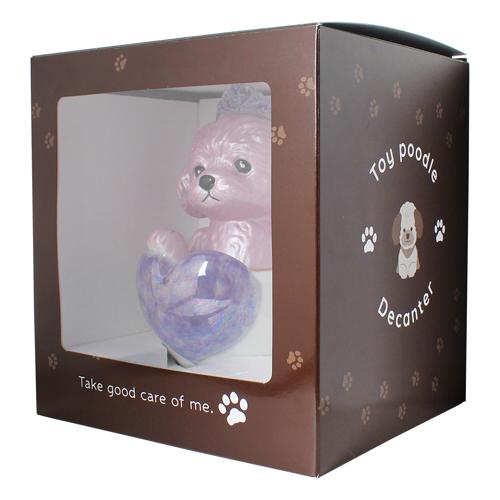 正規品 ブランデー 箱付き ティーカッププードル デキャンタ ローズ