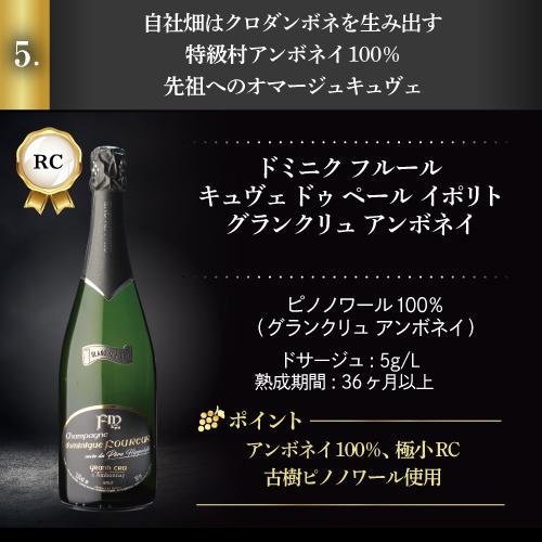 シャンパン シャンパンセット 極 プレミアム シャンパーニュ 5本セット
