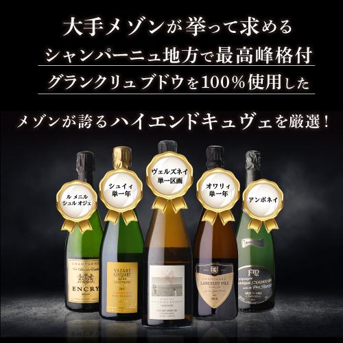 シャンパン シャンパンセット 極 プレミアム シャンパーニュ 5本セット