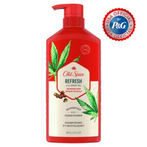 Old Spice Refresh シャンプー 650ml 4本セット オールドスパイス リフレッシュ 2in1 (シャンプー＆コンディショナー