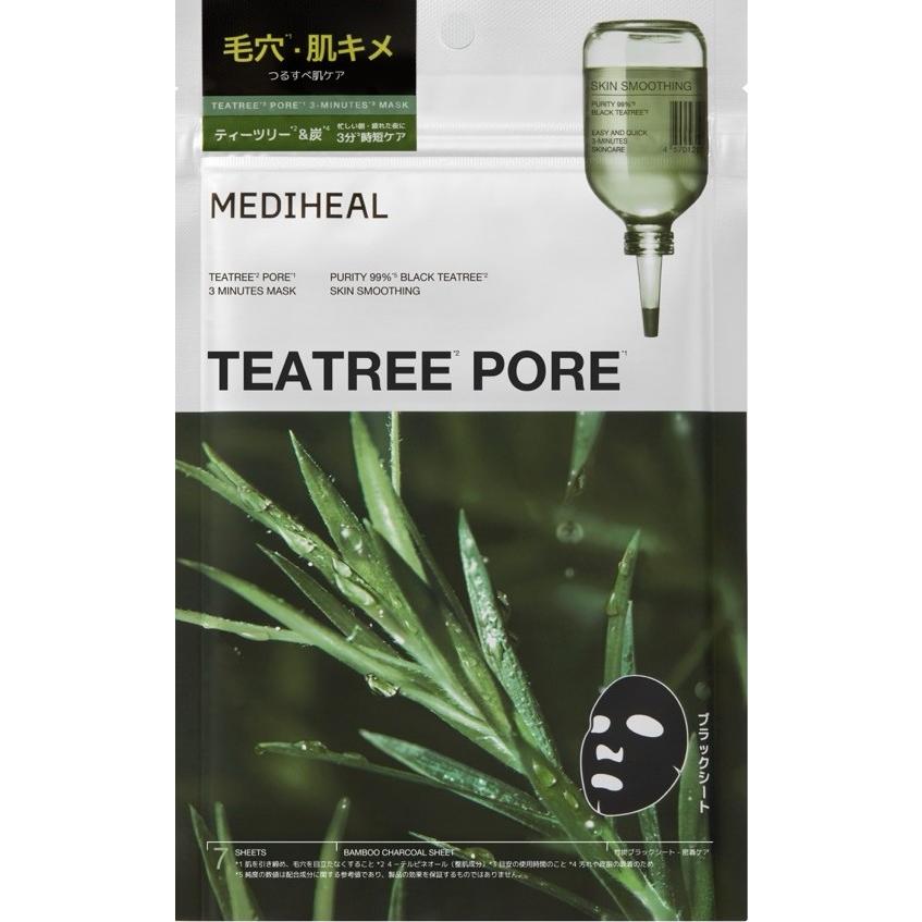 韓国コスメ】MEDIHEAL メディヒール 3ミニッツマスク ティーツリーポア