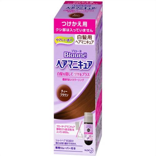 ブローネ ヘアマニキュアティーブラウン 白髪用 つけかえ用 白髪染め くすりのチャンピオン 通販 Yahoo ショッピング