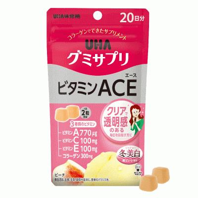 UHA味覚糖　グミサプリ　ビタミンACE　40粒(20日分)｜champion-drug