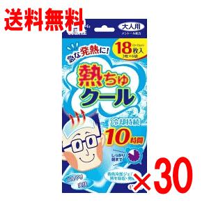 ケース販売】熱ちゅクール 大人用 18枚入×30コ【冷却シート】【熱中症