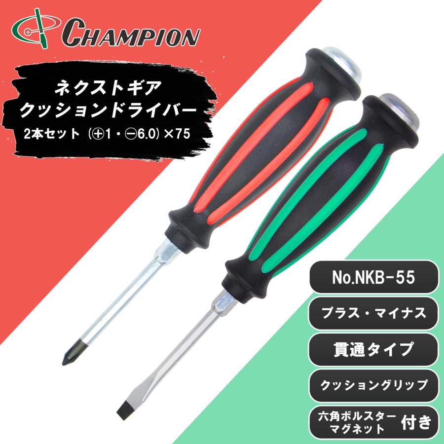 貫通ドライバーセット 2本セット (+1・-6.0)×75 プラス マイナス