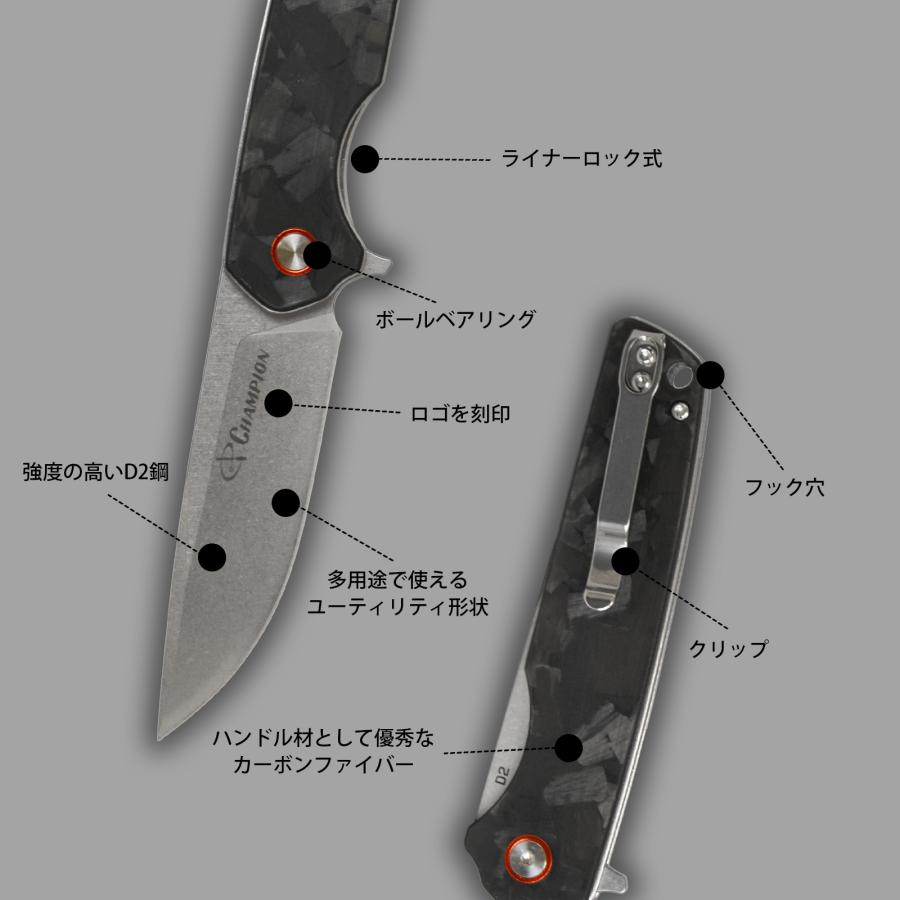 フォールディングナイフ 折りたたみナイフ コンパクト ライナーロック