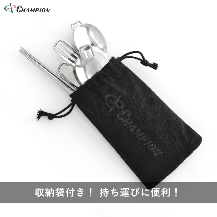 折りたたみ カトラリーセット 5点セット 収納袋付き 箸 ナイフ
