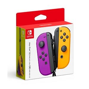 【新品】NSW部品 Joy-Con (L)ネオンパープル/ (R)ネオンオレンジ