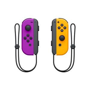 【新品】NSW部品 Joy-Con (L)ネオンパープル/ (R)ネオンオレンジの画像