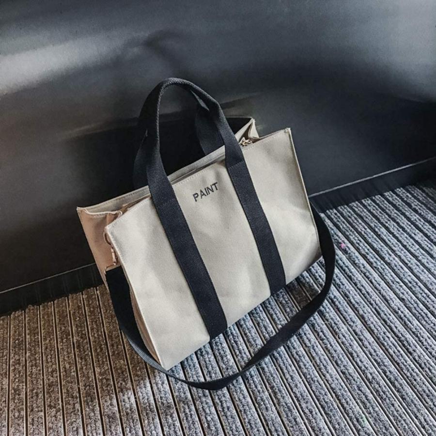 2way カーキ トートバッグ キャンバス トートバッグ レディース 大容量 トートバッグ 大きめ 38 29 14 トートバッグ 可愛い Lankatropicalwonders Com