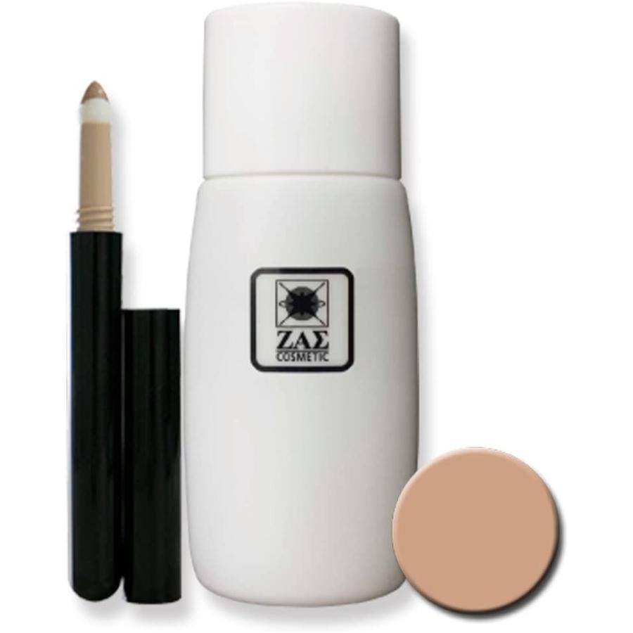 世界的に有名な メンズファンデーション セット メンズコンシーラー付 化粧水感覚でムラなく塗れ ニキビ跡 毛穴 シミ クマ 青ヒゲ 赤ら顔も自然に隠す メンズスキンケア メイク