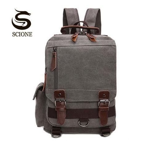 リュックサック デイパック 男女兼用 Scione 海外ブランド 高級 キャンバス 多機能 学生 旅行 バックパック 5 519 チャンムーオンラインストア 通販 Yahoo ショッピング