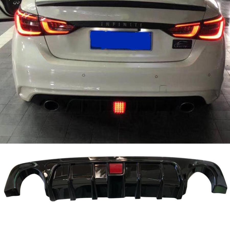 外装パーツ V37 スカイライン Abs製 Led バックフォグ付き リア ディフューザー M チャンムーオンラインストア 通販 Yahoo ショッピング