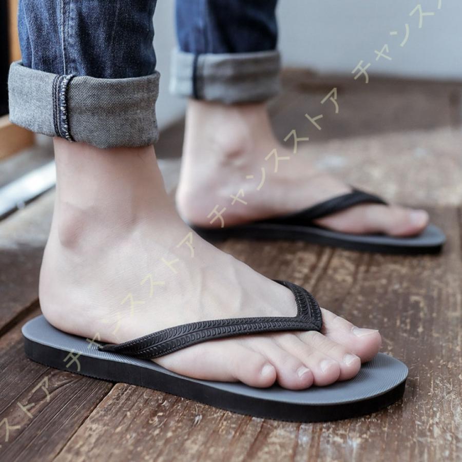 サンダル メンズ おしゃれ カジュアル シンプルでお洒落 トングサンダル ビーサン ビーチサンダル 厚底 室内 室外履き 島ぞうり 滑り止め 痛くない 軽量 送料無料 新品 ビーチサンダル