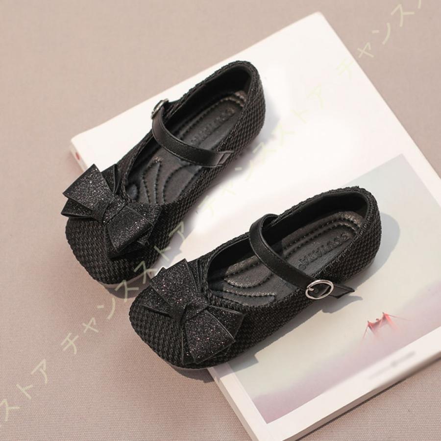 ５５ 以上節約 女の子 ドレスシューズ フォーマル靴 マジックテープ スクエアトゥ 超繊維 リボン キラキラ パンプス キッズシューズ ガールズシューズ ベビーシューズ Gestoci Ci