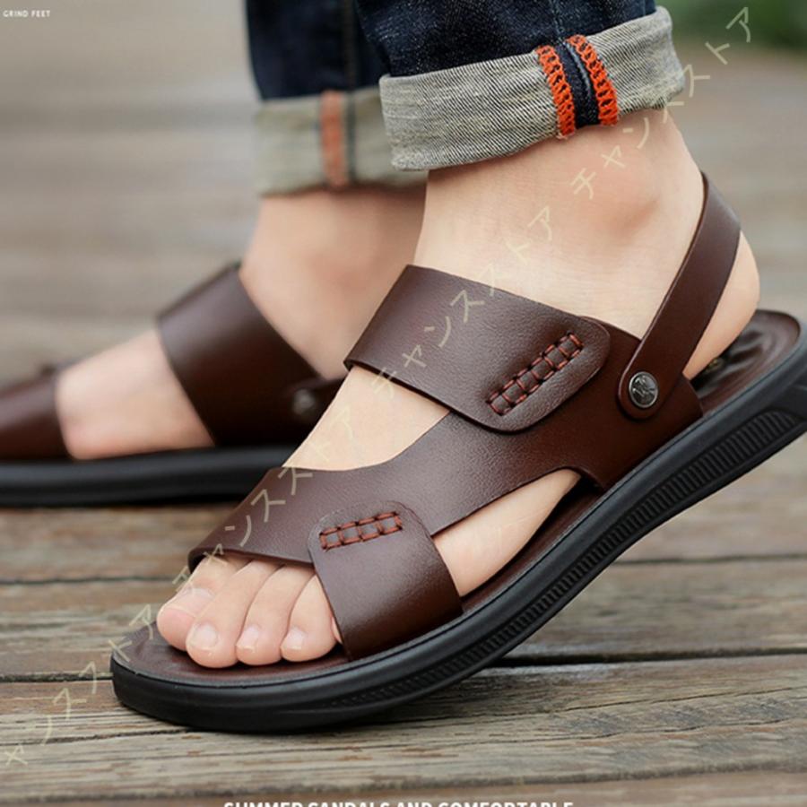 サンダル スポーツサンダル 夏サンダル メンズ レザーサンダル ビーチサンダル 通気 男性 オープントゥ スリッパ 軽量 かかとつき おしゃれ 2way 防水 02y Fix Vyd30 チャンスストア 通販 Yahoo ショッピング