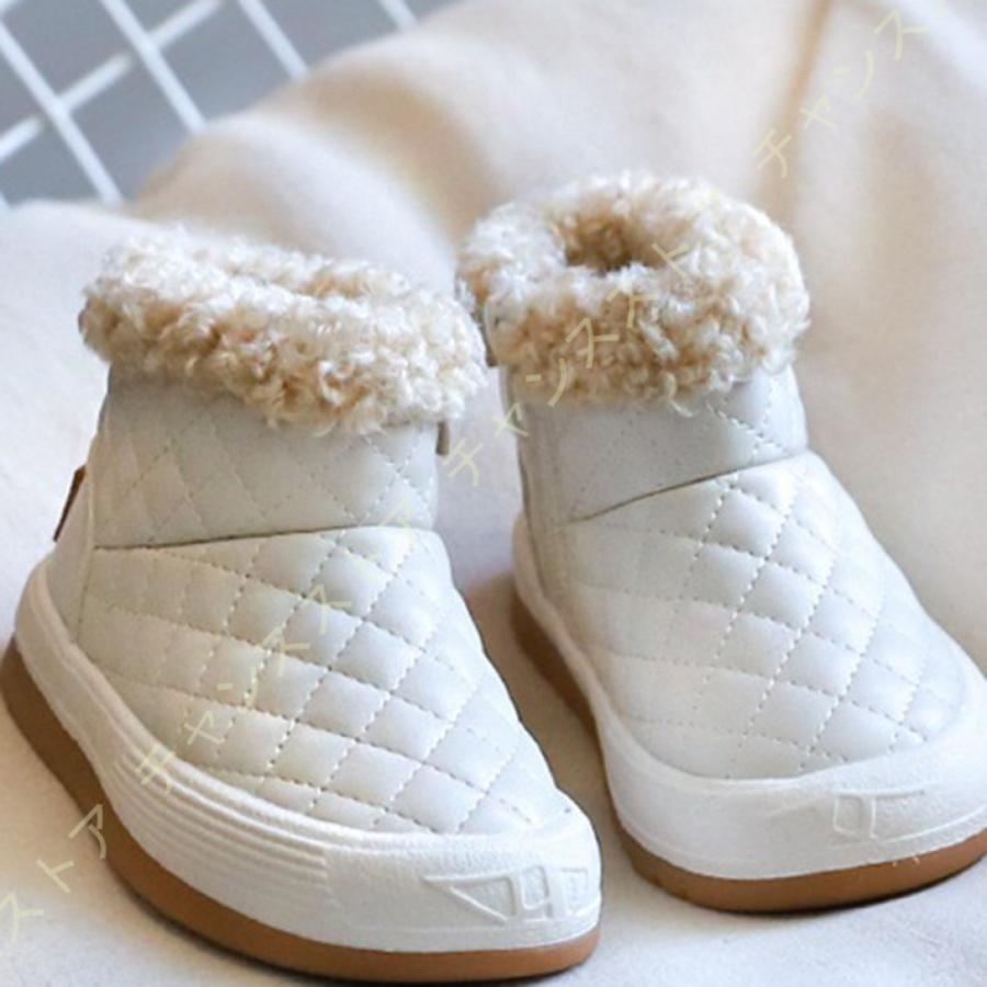 キッズブーツ 女の子 ムートンブーツ 裏ボア 滑り止め 超繊維 ショートブーツ 冬 サイドジッパ 子供