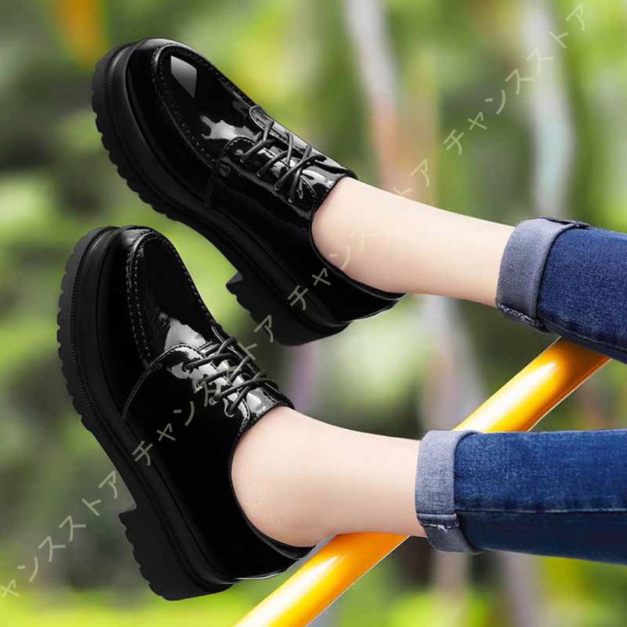 超激安 オックスフォード レディース ブーティー レザー 厚底 レースアップシューズ おじ靴 ヒール マニッシュシューズ ショートブーツ 大きいサイズ プラットフォーム 55 以上節約 Theculturewire Com