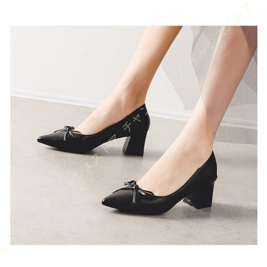 再入荷1番人気 チャンキーヒール パンプス レディース 5センチヒール ミドルヒール ポインテッドトゥ スリッポン シューズ シンプル 脱げない 歩きやすい パンプスおしゃれ Sale 30 Off Www Yalaphone Com