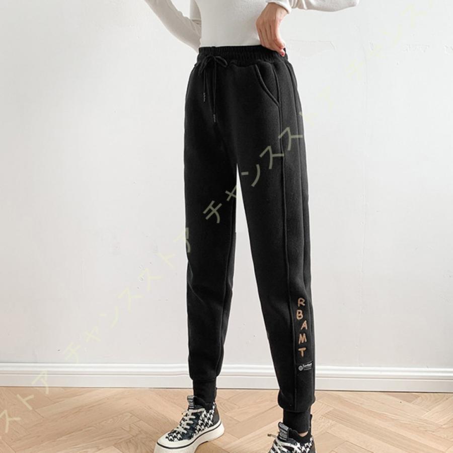 ジョガーパンツ スウェットパンツ レディース 裏起毛 ウエストゴム 厚手 暖パン 防寒 暖かい テーパード 大きいサイズ 冬服 防寒パンツ アウトドア 暖パンツ 新品 送料無料