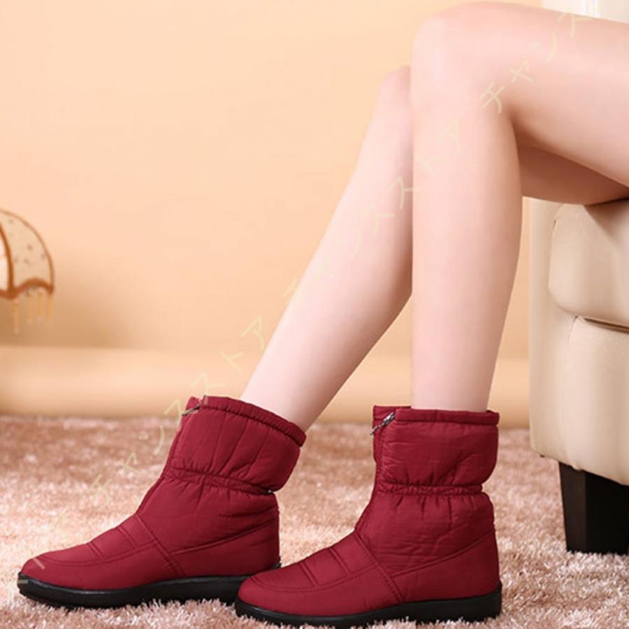 スノーブーツ ショートブーツ ウインターブーツ レディース ボア 歩きやすい 大きいサイズ おしゃれ 黒 ブラック 防水 防滑 撥水 防寒 雪 靴 滑らない Yumvzu4gw7 Liliorg In