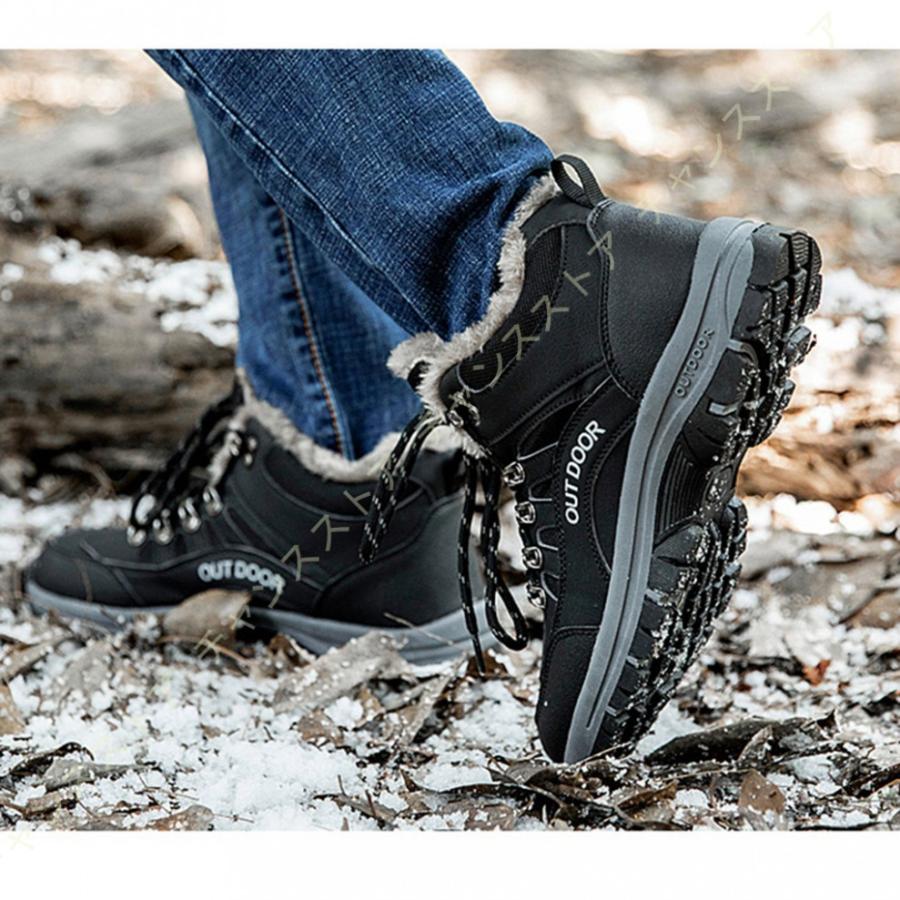 大きいサイズ 秋 あったか クライミング スニーカー スノーシューズ スノーブーツ ハイキング ブーツ メンズ メンズ靴 冬 紳士靴 綿靴 裏起毛 防寒 防水 防滑 Sale 90 Off 冬