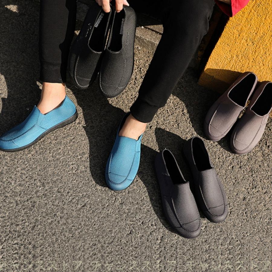 メンズ レインシューズ 紳士 おしゃれ オシャレ 雨具 レインシューズ レインブーツ 黒 防水 男性 大人 ローカット 動きやすい 園芸 ガーデンシューズ Blyy49vga5 Www Familyontour De