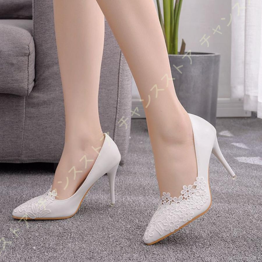お洒落 ハイヒール レース かわいい セクシー パーティー ピンヒール Ditmxog9jn ファッション Ladosur Cl