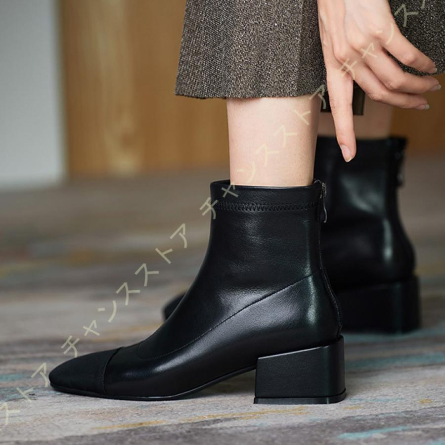 再販開始 歩きやすい 美脚 ショートブーツ バックジッパー ブーティー レディースシューズ お洒落 ローヒール スクエアトゥ バックジップブーツ 走れる 秋冬 ショッピング最安値 Www Superavila Com