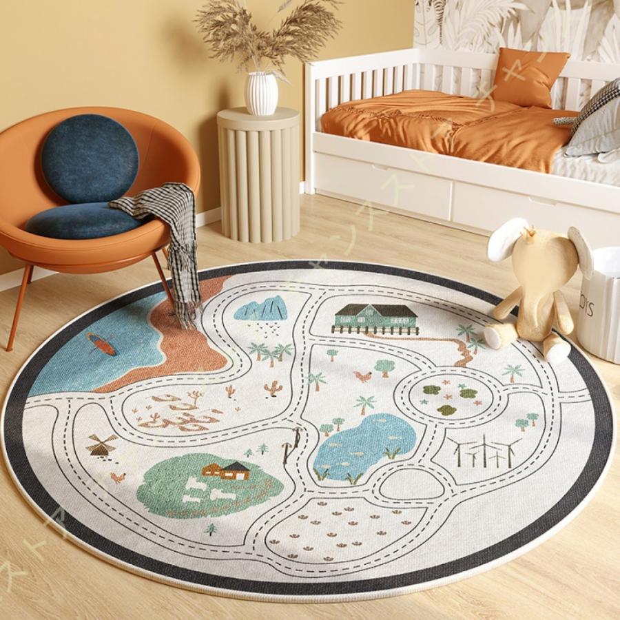 円形 道路 プレイマット 低反発 キッズラグ 遊びマット 子供部屋 地図マップ マット 遊べる プレイルーム 丸型 じゅうたん キッズ 赤ちゃん 滑り止め 保温 3j8 W7m Wye3 チャンスストア 通販 Yahoo ショッピング