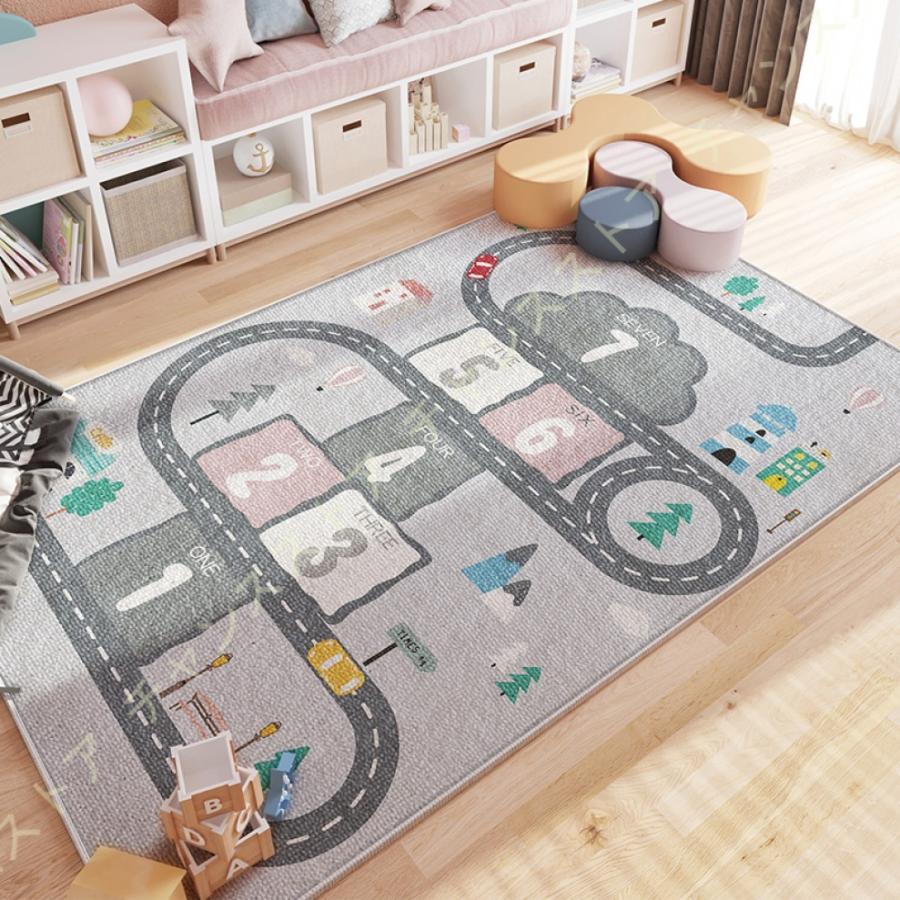5年保証 キッズラグ 道路 遊びマット プレイマット 長方形 街並み 子供部屋 遊べる 北欧 ふわふ 低反発 防音マット 線路 保育園 低反発 キッズ 赤ちゃん 知育マット 街並み キッズラグ 道路 遊びマット プレイマット 長方形 家具 インテリア Marionnettes Re