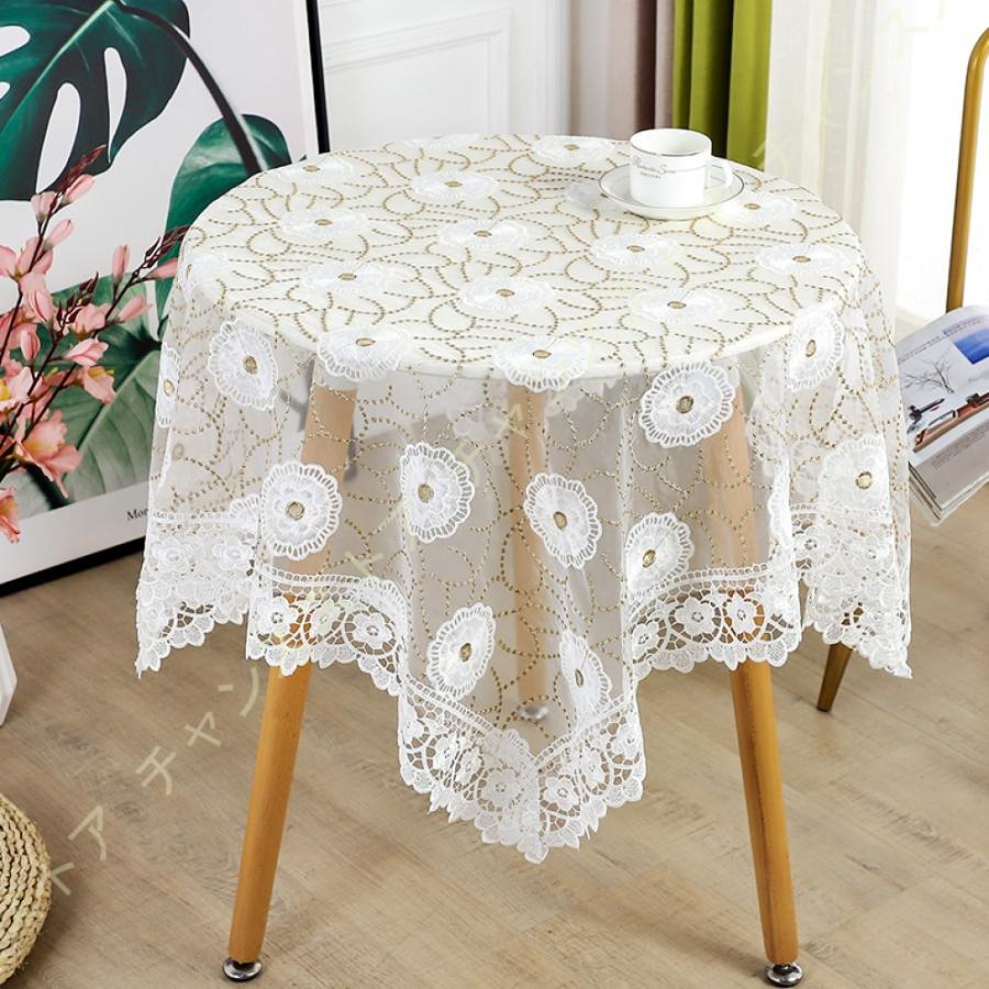テーブルクロス フリル 可愛い テーブル 撥水 テーブルカバー レース パーティー 装飾 おしゃれ 花柄 テーブル