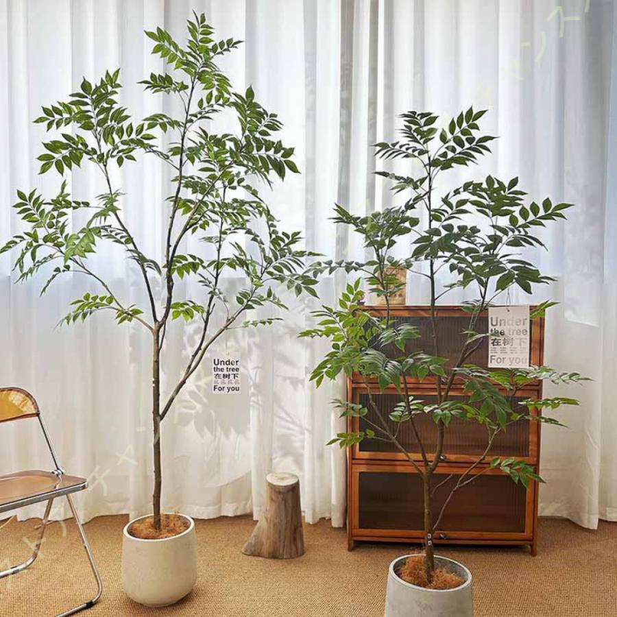 人工観葉植物フェイクグリーン 大型 目隠し 常緑樹 人工樹木 造花 リアル 人工観葉樹 フェイク グリーン インテリア おしゃれ 枯れない 大きめ 鉢植え 植木 枯れない プラスチック
