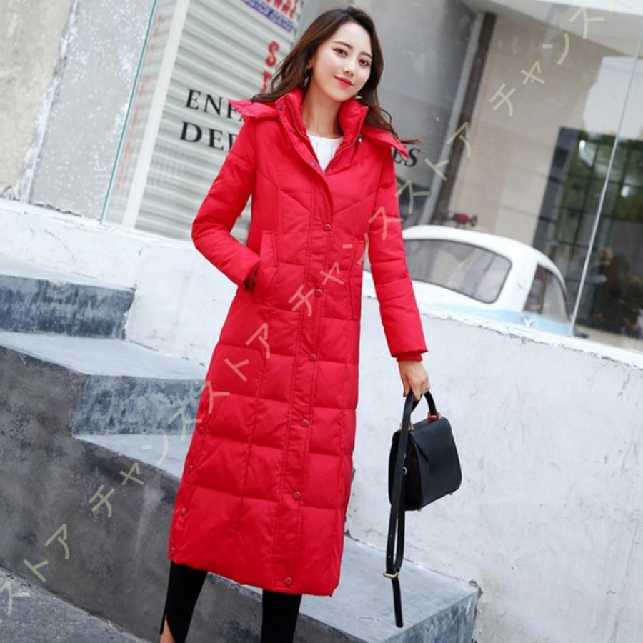 7216円 激安正規 ロングコート ロングダウン ダウンコート レディース アウター 冬 コート インナーダウン フード付き かわいい 着痩せ 撥水 防風 登山 光沢感