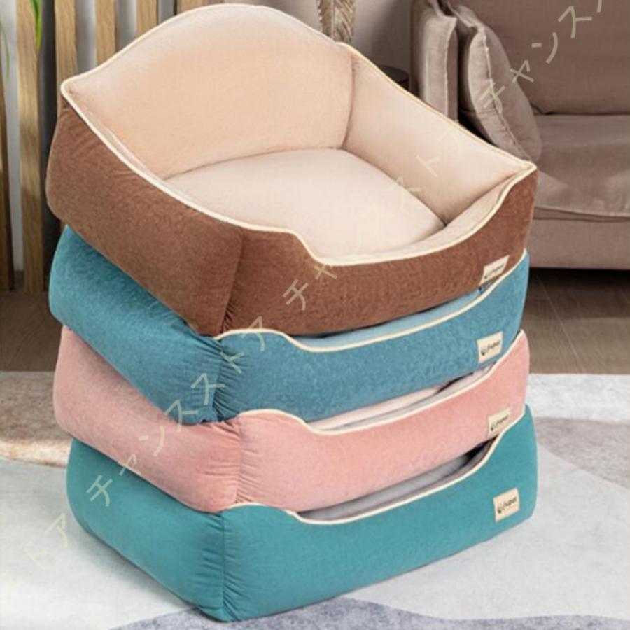 犬 ベッド ペットベッド 夏用 ペットソファー ペットクッション 型崩れ防止 クッション性が 汚れ防止 耐噛み ふわふわ もこもこ 熱中症防 高齢犬 子犬 猫