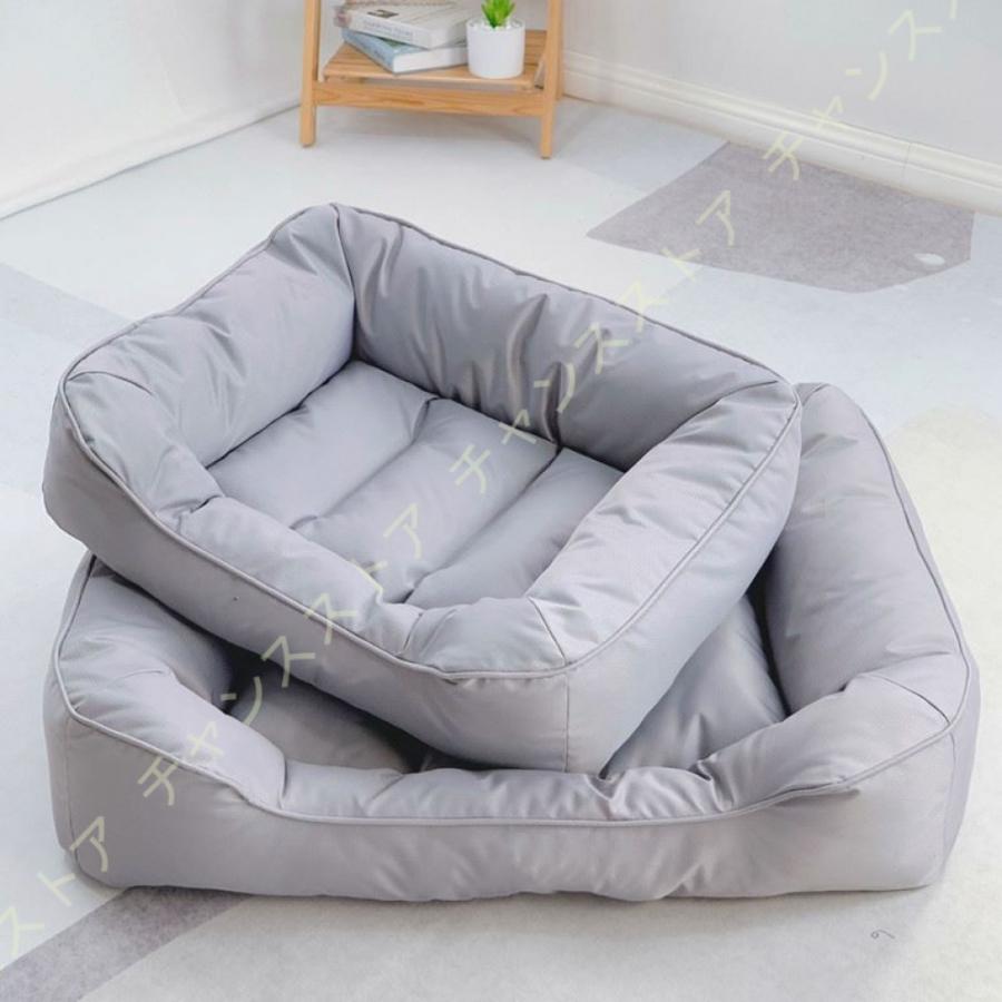 犬 ベッド 猫 ベッド スクエア型 ペットベッド 小型犬・中型犬・大型犬 通気性いい 通年タイプ 中綿増量 傷防止 弾力性 型崩れ防止 健康に優しい 気持ちいい