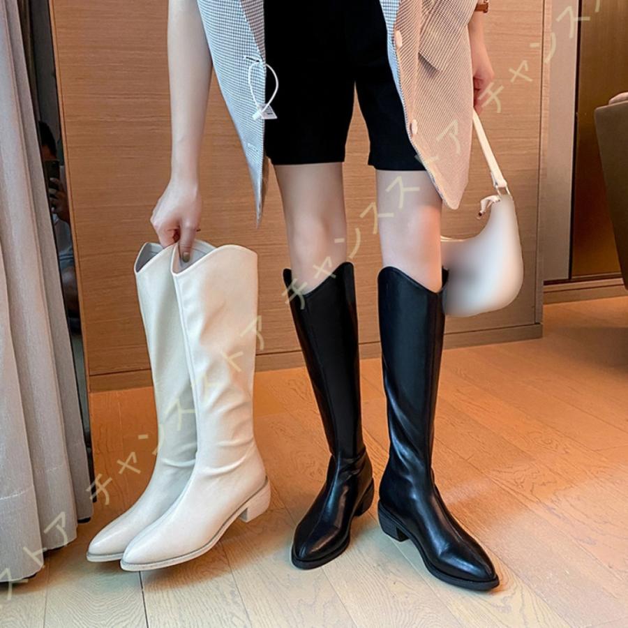 天然石ターコイズ ロングブーツ バックファスナー 歩きやすい