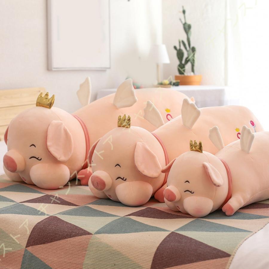 22人気新作 添い寝 ベッド お昼寝枕 もえもえ カジュアル 女性 友達 ティアラ プレゼント 恋人 豚 ぬいぐるみ ブタ 面白い バースデー 置物 クリスマス 抱き枕 リアル 抱き枕 カラー ピンク Www We Job Com