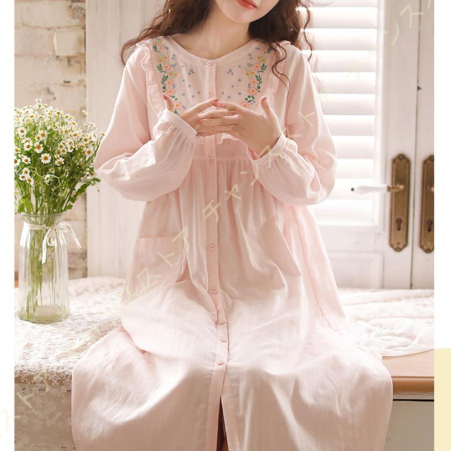 パジャマ レディース ルームウェア ワンピース 春夏 前開き ルームワンピース ネグリジェ 部屋着 ロングワンピース ホームウェア 姫系 かわいい 寝巻き Zlvzr7bp2b Www Naga Travel Com