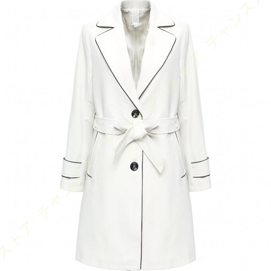 本店は 大きいサイズ トレンチコート レディース 春 コート ベルト付き トレンチコート ロング丈 スプリングコート 大きい襟 通勤 ジャケット 秋 アウター 春コート Sale 送料無料 Geschmack Org